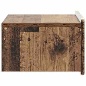 Nástěnný noční stolek 2 pcs Staré dřevo 49 x 34,5 x 24 cm - obrázek 8