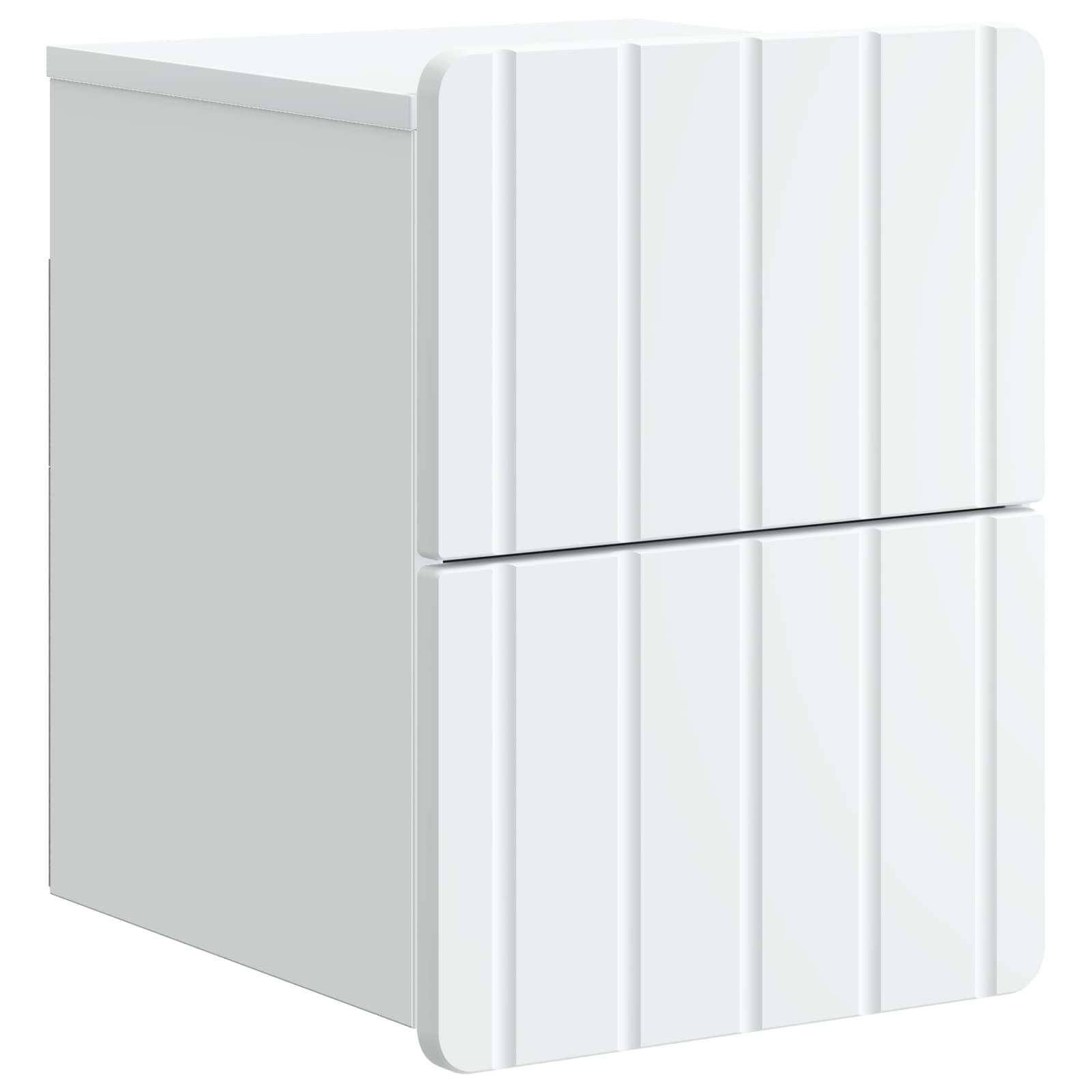 vidaXL Dulap de noapte suspendat Alb 33 x 34,5 x 43 cm Lemn prelucrat