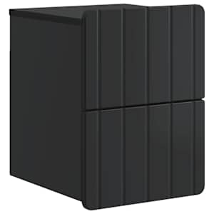 Nástěnný noční stolek Černá 33 x 34,5 x 43 cm Kompozitní dřevo - obrázek 2