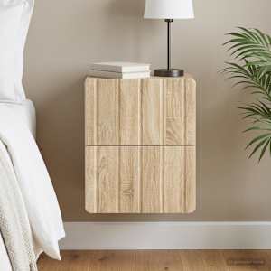 Stenski nočni omarici Sonoma hrast 33 x 34,5 x 43 cm