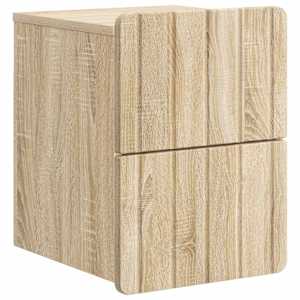Nástěnný noční stolek 2 pcs Dub sonoma 33 x 34,5 x 43 cm - obrázek 5