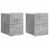 vidaXL Seinale kinnitatav &ouml;&ouml;tis 2 tk Betoonhall 33 x 34,5 x 43 cm