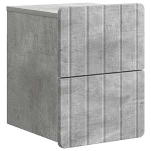 Nástěnný noční stolek 2 pcs Betonově šedá 33 x 34,5 x 43 cm - obrázek 5