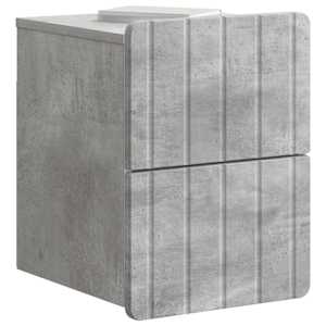Nástěnný noční stolek 2 pcs Betonově šedá 33 x 34,5 x 43 cm - obrázek 3