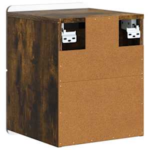 Nástěnný noční stolek 2 pcs Kouřový dub 33 x 34,5 x 43 cm - obrázek 9