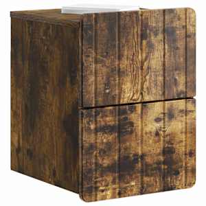 Nástěnný noční stolek 2 pcs Kouřový dub 33 x 34,5 x 43 cm - obrázek 3