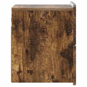 Nástěnný noční stolek 2 pcs Kouřový dub 33 x 34,5 x 43 cm - obrázek 8