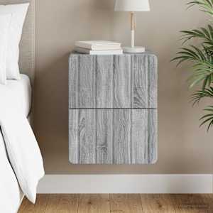 Stenski nočni omarici Siva Sonoma 33 x 34,5 x 43 cm