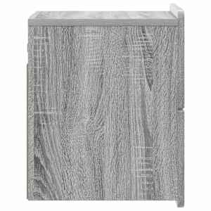 Nástěnný noční stolek 2 pcs Šedá sonoma 33 x 34,5 x 43 cm - obrázek 8
