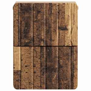 Nástěnný noční stolek 2 pcs Staré dřevo 33 x 34,5 x 43 cm - obrázek 7