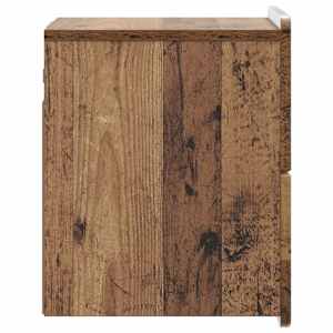 Nástěnný noční stolek 2 pcs Staré dřevo 33 x 34,5 x 43 cm - obrázek 8