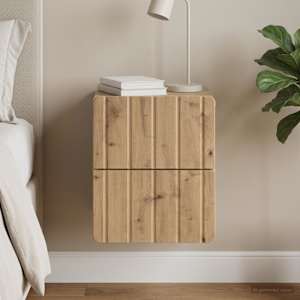 Stenski nočni omarici Artisan hrast 33 x 34,5 x 43 cm