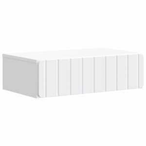 Stenska stranska miza Bela 59 x 34,5 x 17 cm Inženirski les
