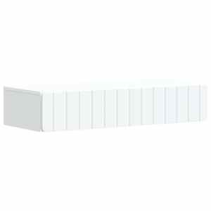 Stenska stranska miza Bela 87,5 x 34,5 x 17 cm Inženirski les
