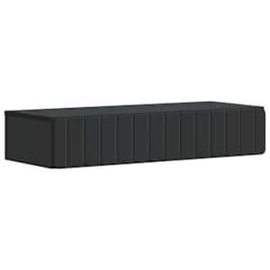 Stenska stranska miza Črna 87,5 x 34,5 x 17 cm Inženirski les