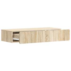 Nástěnný boční stůl Dub sonoma 87,5 x 34,5 x 17 cm - obrázek 4