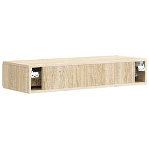 Nástěnný boční stůl Dub sonoma 87,5 x 34,5 x 17 cm - obrázek 7