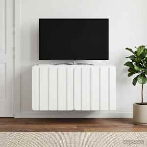 Nástěnná TV skříň 59,5 x 41 x 30 cm Bílá Kompozitní dřevo - obrázek 1