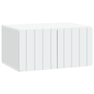 Nástěnná TV skříň 59,5 x 41 x 30 cm Bílá Kompozitní dřevo - obrázek 2