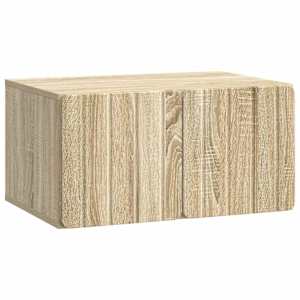 Nástěnná TV skříň 59,5 x 41 x 30 cm Dub sonoma Kompozitní dřevo - obrázek 2