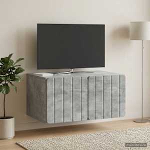 Nástěnná TV skříň 59,5 x 41 x 30 cm Betonově šedá - obrázek 4