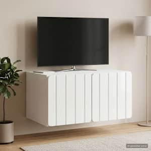 Nástěnná TV skříň 59,5 x 41 x 30 cm Bílá s vysokým leskem - obrázek 1