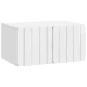 Nástěnná TV skříň 59,5 x 41 x 30 cm Bílá s vysokým leskem - obrázek 2