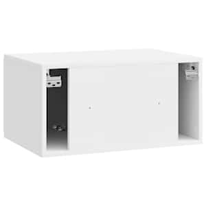 Nástěnná TV skříň 59,5 x 41 x 30 cm Bílá s vysokým leskem - obrázek 8