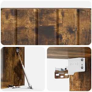 Nástěnná TV skříň 59,5 x 41 x 30 cm Kouřový dub - obrázek 9
