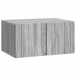 Nástěnná TV skříň 59,5 x 41 x 30 cm Šedý Sonoma - obrázek 2