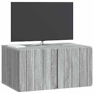 Nástěnná TV skříň 59,5 x 41 x 30 cm Šedý Sonoma - obrázek 3