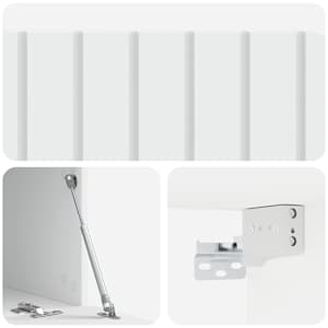 Nástěnná TV skříň 78,5 x 41 x 30 cm Bílá Kompozitní dřevo - obrázek 9