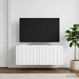 Nástěnná TV skříň 78,5 x 41 x 30 cm Bílá Kompozitní dřevo - obrázek 4