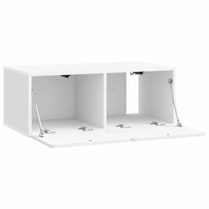 Nástěnná TV skříň 78,5 x 41 x 30 cm Bílá Kompozitní dřevo - obrázek 5