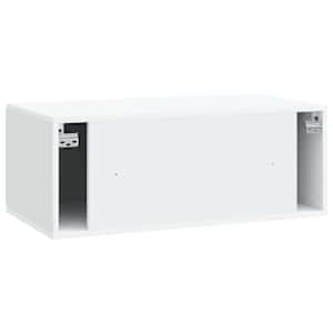 Nástěnná TV skříň 78,5 x 41 x 30 cm Bílá Kompozitní dřevo - obrázek 8