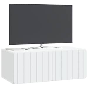 Nástěnná TV skříň 78,5 x 41 x 30 cm Bílá Kompozitní dřevo - obrázek 3