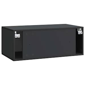 Nástěnná TV skříň 78,5 x 41 x 30 cm Černá Kompozitní dřevo - obrázek 8