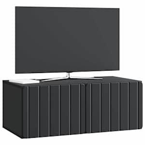 Nástěnná TV skříň 78,5 x 41 x 30 cm Černá Kompozitní dřevo - obrázek 3