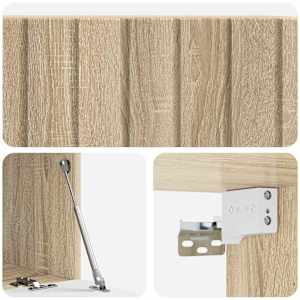 Nástěnná TV skříň 78,5 x 41 x 30 cm Dub sonoma Kompozitní dřevo - obrázek 9