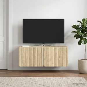 Nástěnná TV skříň 78,5 x 41 x 30 cm Dub sonoma Kompozitní dřevo - obrázek 4