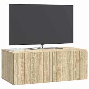Nástěnná TV skříň 78,5 x 41 x 30 cm Dub sonoma Kompozitní dřevo - obrázek 3