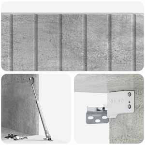 Nástěnná TV skříň 78,5 x 41 x 30 cm Betonově šedá - obrázek 9