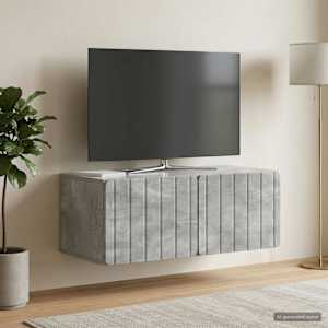 Nástěnná TV skříň 78,5 x 41 x 30 cm Betonově šedá - obrázek 4