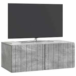 Nástěnná TV skříň 78,5 x 41 x 30 cm Betonově šedá - obrázek 3