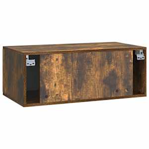 Nástěnná TV skříň 78,5 x 41 x 30 cm Kouřový dub - obrázek 8