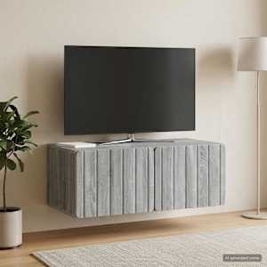 Nástěnná TV skříň 78,5 x 41 x 30 cm Šedý Sonoma - obrázek 1