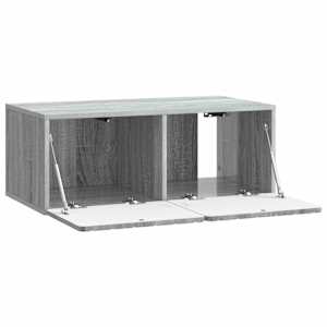 Nástěnná TV skříň 78,5 x 41 x 30 cm Šedý Sonoma - obrázek 5