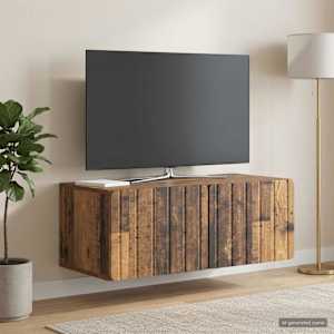 Nástěnná TV skříň 78,5 x 41 x 30 cm Staré dřevo - obrázek 4