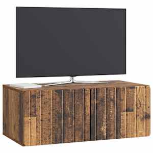 Nástěnná TV skříň 78,5 x 41 x 30 cm Staré dřevo - obrázek 3