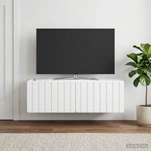 Nástěnná TV skříň 98 x 41 x 30 cm Bílá Kompozitní dřevo - obrázek 1
